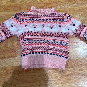 Crew cuts swan sweater size 8-9
